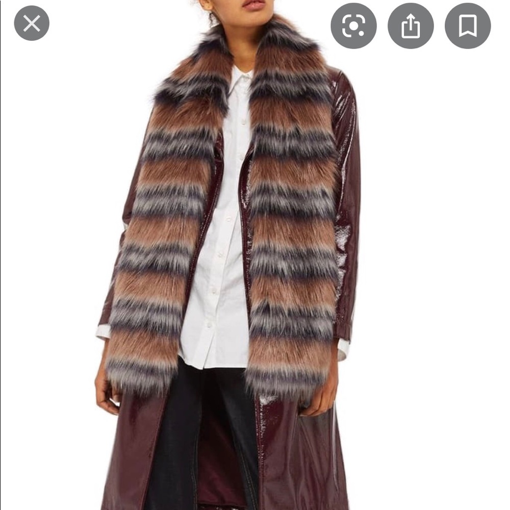 Top Shop Faux Fur Scarf
